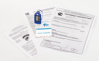 Пульсоксиметр (оксиметр) Fingertip Pulse Oximeter New OLED - фото 15986