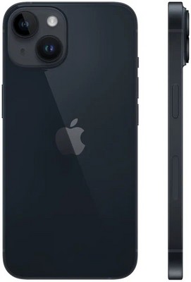 Смартфон Apple iPhone 14 128 ГБ, тёмная ночь A2884 Dual Sim (NANO-SIM) - фото 17081