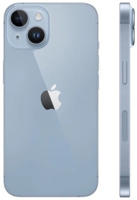 Смартфон Apple iPhone 14 128 ГБ, синий - фото 17090