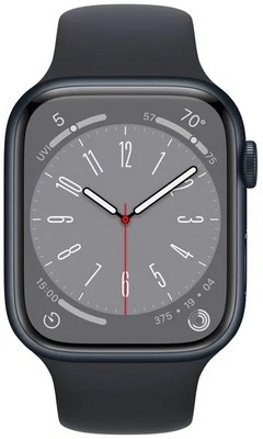 Умные часы Apple Watch Series 8 41 мм Aluminium Case GPS, midnight Sport Band MNU73 - фото 17332