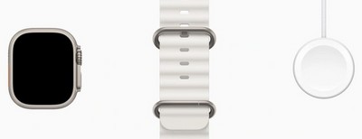 Умные часы Apple Watch Ultra 49 мм Titanium Case, титановый/белый Ocean Band - фото 17341
