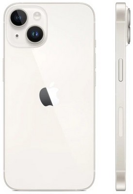 Смартфон Apple iPhone 14 128GB, сияющая звезда (Starlight) A2884 Dual Sim (NANO-SIM) - фото 17543
