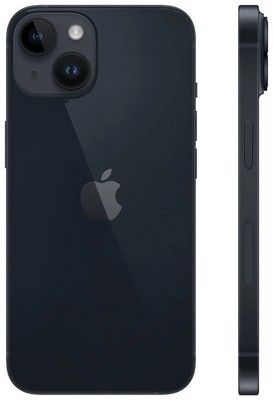 Смартфон Apple iPhone 14 128GB, тёмная ночь (Midnight) - фото 17539