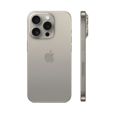 Смартфон Apple iPhone 15 Pro 128 Гб Титановый бежевый (Natural Titanium) - фото 17949