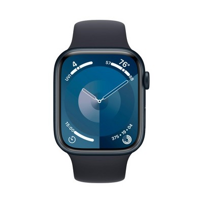 Умные часы Apple Watch Series 9 45 мм Aluminium Case GPS, Midnight Sport Band (Черные) - фото 18400