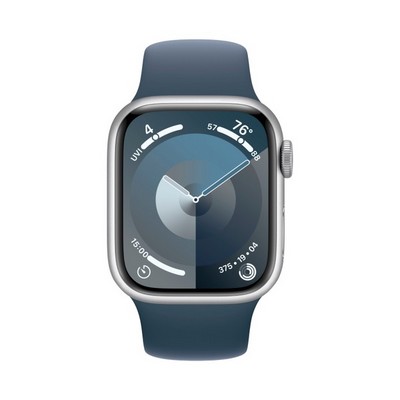 Умные часы Apple Watch Series 9 45 мм Aluminium Case GPS, Blue Sport Band (Синий) - фото 18412