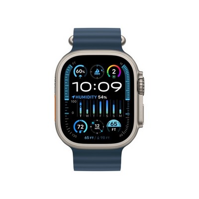 Умные часы Apple Watch Ultra 2 49 мм Titanium Case GPS + Cellular, Blue Ocean Band (Синий) - фото 18437