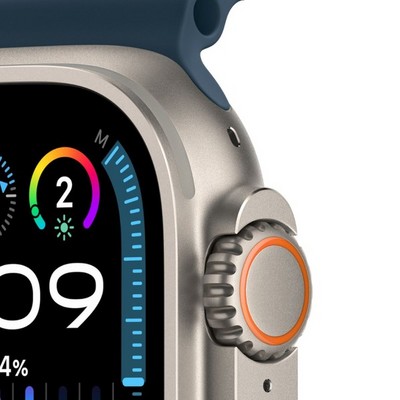 Умные часы Apple Watch Ultra 2 49 мм Titanium Case GPS + Cellular, Blue Ocean Band (Синий) - фото 18438