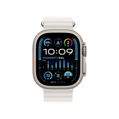 Умные часы Apple Watch Ultra 2 49 мм Titanium Case GPS + Cellular, White Ocean Band (Белый) - фото 18433