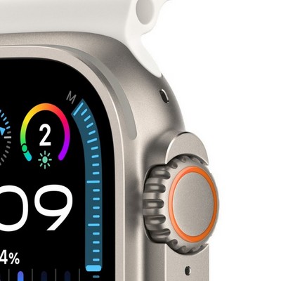 Умные часы Apple Watch Ultra 2 49 мм Titanium Case GPS + Cellular, White Ocean Band (Белый) - фото 18434
