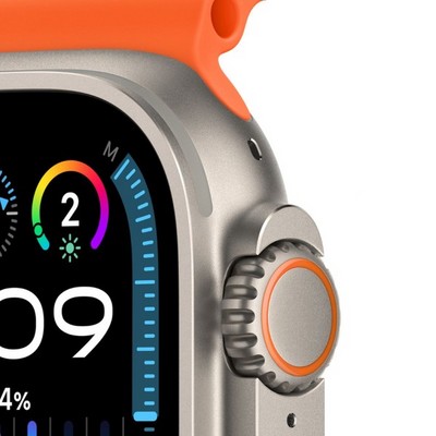 Умные часы Apple Watch Ultra 2 49 мм Titanium Case GPS + Cellular, Orange Ocean Band (Оранжевый) - фото 18442