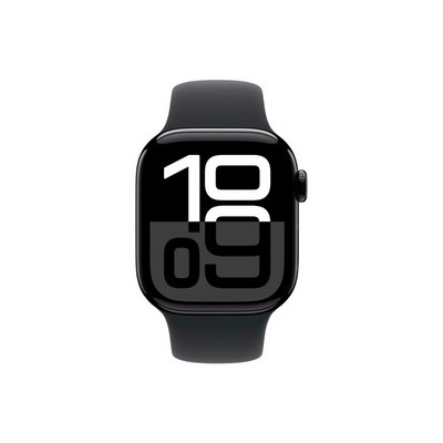 Умные часы Apple Watch Series 10 42 мм Jet black Aluminium Case GPS, Black Sport Band (Черные) - фото 19495