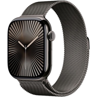 Умные часы Apple Watch Series 10 46 мм Slate Titanium Case with Slate Milanese Loop - фото 19696