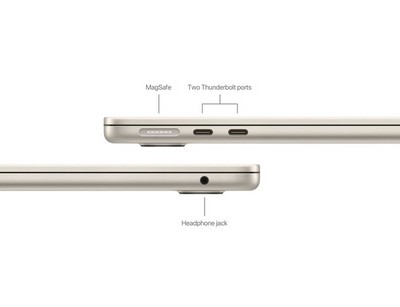 Ноутбук Apple MacBook Air 13 2024, 2560x1664 Apple M3, RAM 16 ГБ, SSD 256 ГБ, MC8J4, Starlight (Сияющая звезда) - фото 19718