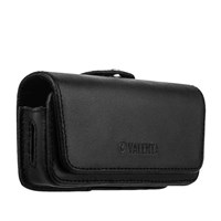 Чехол-кобура (внут. маг.) кожаный Valenta (C-407 Б) Belt Arezzo (110x53x20mm) с двойным креплением на ремень черный