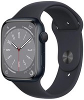 Умные часы Apple Watch Series 8 41 мм Aluminium Case GPS, midnight Sport Band MNU73