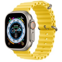 Умные часы Apple Watch Ultra 49 мм Titanium Case, титановый/желтый Ocean Band