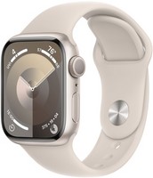 Умные часы Apple Watch Series 9 45 мм Aluminium Case GPS, starlight Sport Band (Сияющая звезда)