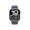 Умные часы Apple Watch Series 10 46 мм Silver Aluminium Case GPS, Denim Sport Band (Синий) - фото 19516