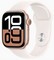 Умные часы Apple Watch Series 10 46 мм Rose Gold Aluminium Case GPS, Starlight Sport Band (Сияющая звезда) - фото 19509